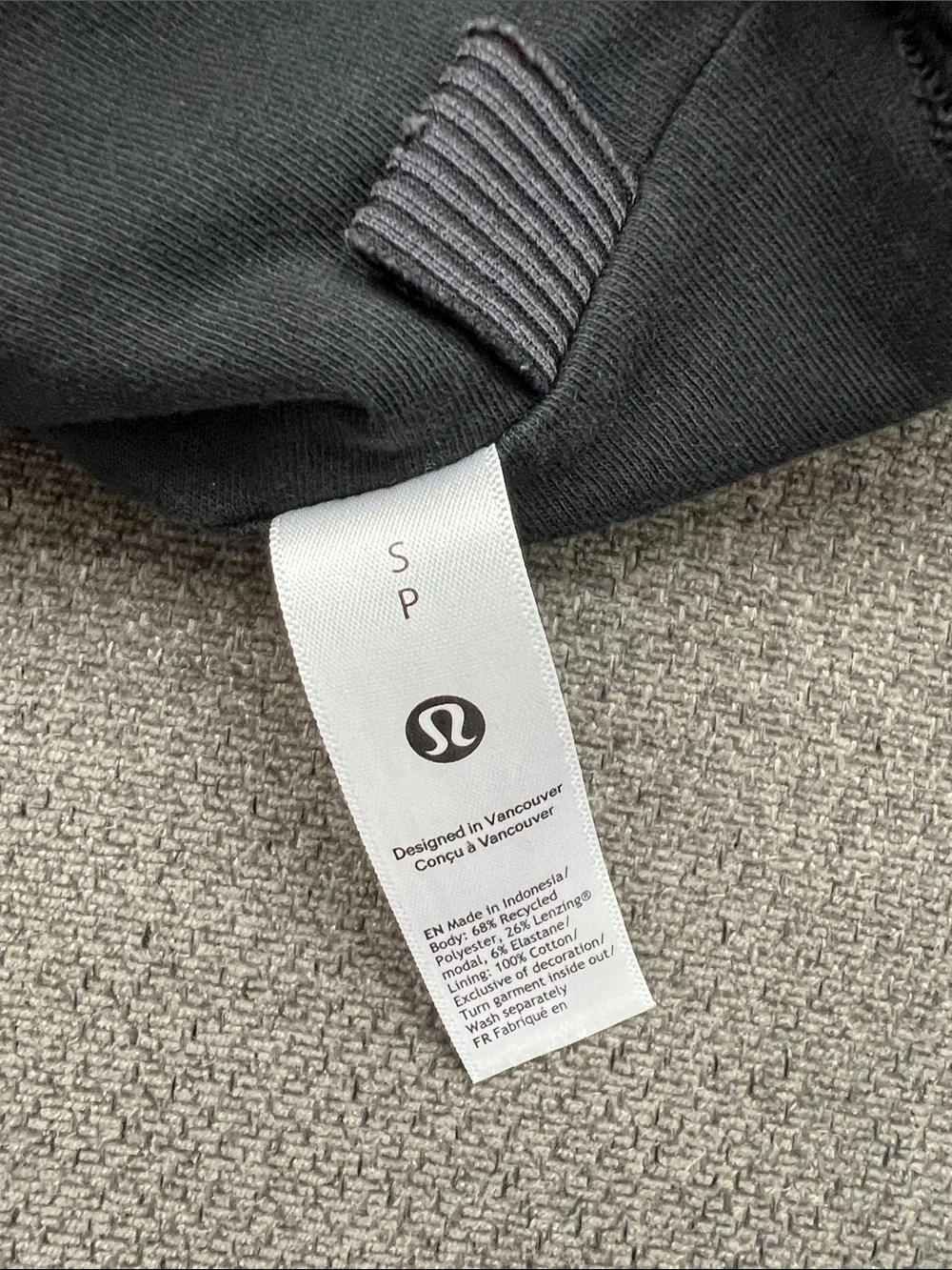 lululemon athletica Ribbed Sweetheart Crop Top in Charcoal Gray